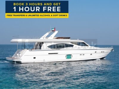 VIP Luxury 86ft | Free 🚌 Transfer, & Free 🥂 Unlimited Alcohol + Soft Drinks Included - Book 3 Hr Get 1 Hr Free Offer