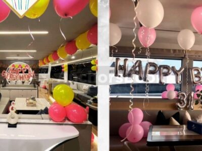 3-6 Hour Birthday Party 62ft Yacht With Cake, Decorations & Drinks Included – Dinner Optional – (Up to 25PAX)