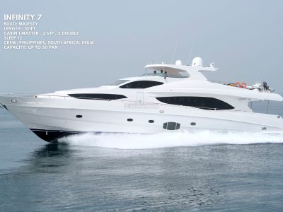 Majesty 101ft Yacht Rental With Jacuzzi (Dubai – 60 Guests Max)