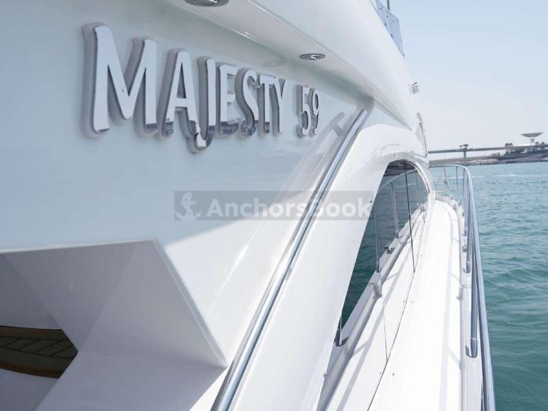 Majesty 59ft Yacht Rental (Dubai – 25 Guests Max)