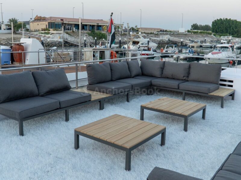 Party House Boat Charter IN ABU DHABI – Max 15 Guests