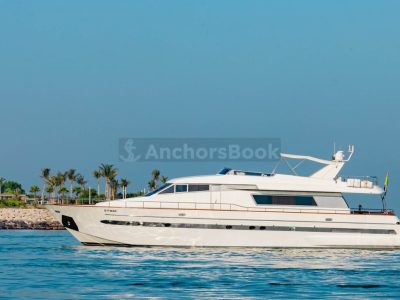 Yacht Charter In Dubai – 82ft Yacht – 50 PAX - Food, Waterslides & Inflatables Available