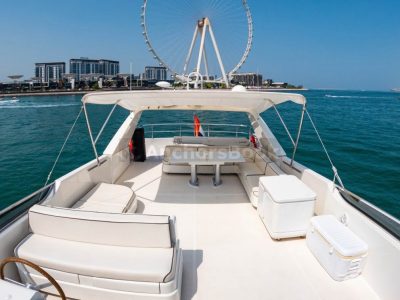 Yacht Charter In Dubai – 82ft Yacht – 50 PAX - Food, Waterslides & Inflatables Available