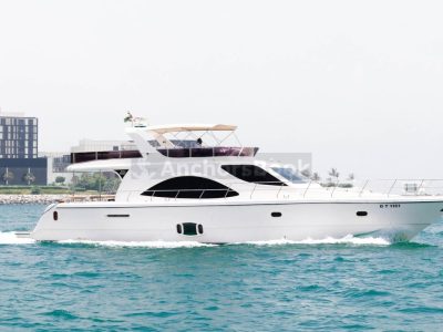 Yacht Charter In Dubai – 2022 Year 75ft Yacht – 30 PAX - Food, Drinks, Waterslides / Inflatables Available