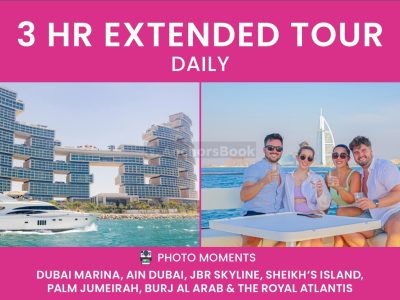 EXTENDED BURJ YACHT TOUR - 3HRS (With Food & Drinks)