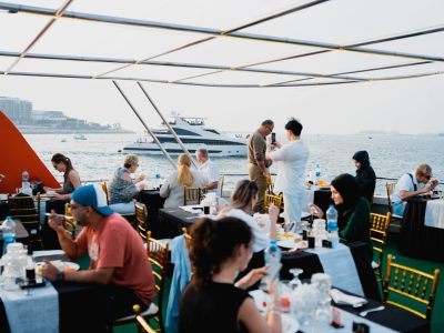 Luxury Dubai Marina Evening Dinner Cruise - with Live Music - 90 Minutes