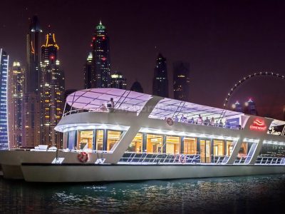 Luxury Dubai Marina Evening Dinner Cruise - with Live Music - 90 Minutes