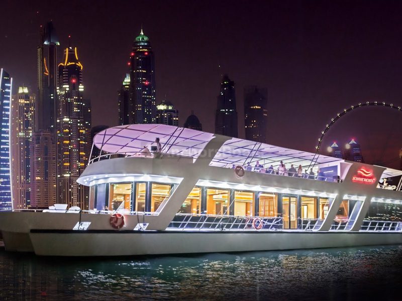 Luxury Dubai Marina Evening Dinner Cruise - with Live Music - 90 Minutes