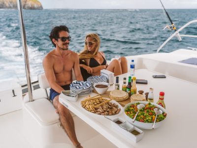 Private Morning 4 Hour Yacht Tour in Costa Rica - 51ft Leopard! (Food & Drinks included)