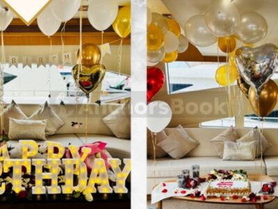 Yacht Charter In Dubai – 2022 Year 75ft Yacht – 30 PAX - Food, Drinks, Waterslides / Inflatables Available