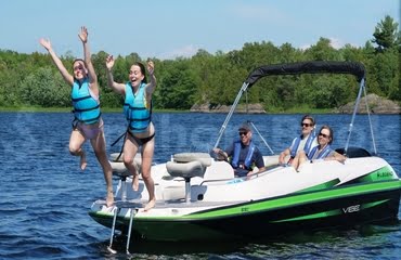 19ft - 115hp Deck Boat Rental - 24hr Full Day Rental In Muskoka, Gravenhurst (Massive Discounts For Booking Multiple Days)