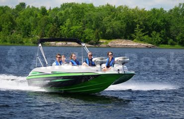 19ft - 115hp Deck Boat Rental - 24hr Full Day Rental In Muskoka, Gravenhurst (Massive Discounts For Booking Multiple Days)