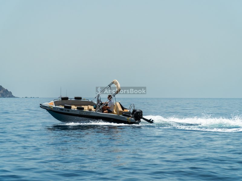 Full Day Boat rental in Santorini- No license required