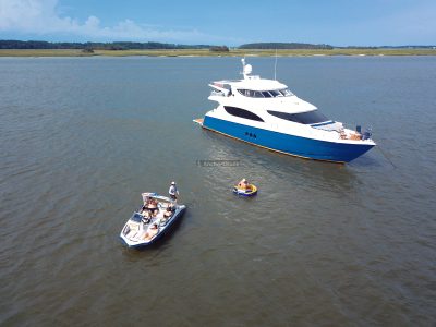 Sunset Dinner Cruiser: 6-9:30pm (3.5 hours) - Private 80' Luxury Yacht Charter