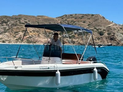 Milos Eldoris 4 Poseidon White (full day rental) - No license required