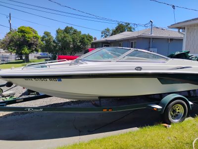 Open bow family boat seats 7 people