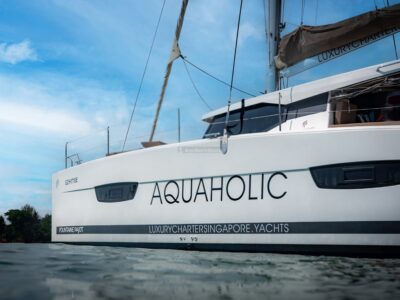 4 Hour Private Luxury Yacht Charter to Lazarus/St John Island – Fountaine Pajot Lucia 40 sailing catamaran
