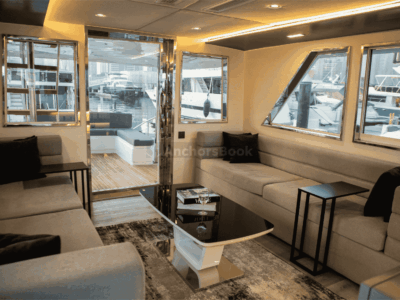 AnchorsBook Fleet: Vogue Luxury Yacht Rental - Hatteras 64ft (22PAX)