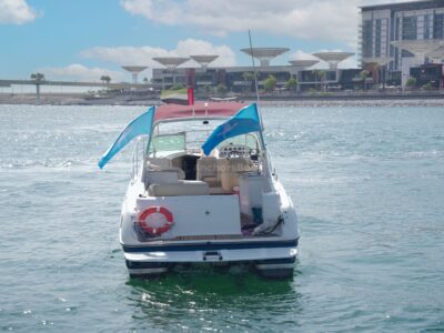 AnchorsBook Fleet: Dubai Party Yacht Rental – Regal 33ft (8 PAX)