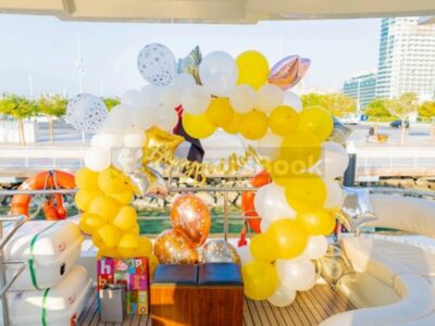 Water Fun Yacht Charter In Dubai – 2023 Year 62ft Yacht With Waterslides & Inflatables – 25 PAX