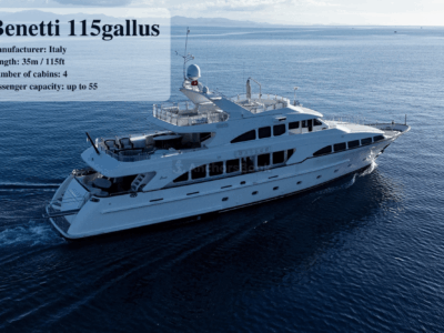 BENETTI 115 ULTRALUXURY YACHT - 55PAX