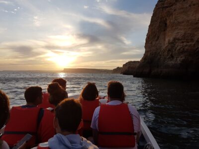Shared Group SUNSET Boat Tour from Lagos to Ponta da Piedade with Local Guide