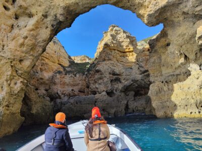 Boat Rental with Local Skipper to Visit the Coast of Lagos (includes Cave Tour, Swimming, Snorkeling & Relaxing)