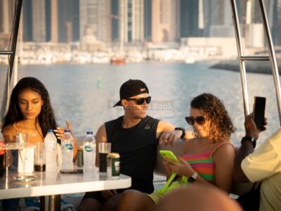 Dubai Sunset Shared Yacht Tour with BBQ Bites, Fresh Fruits & Drinks