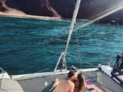Santorini Private Catamaran Cruise with Meal & Drinks