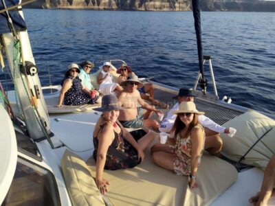Santorini Private Catamaran Cruise with Meal & Drinks