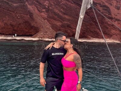 Santorini Private Catamaran Cruise with Meal & Drinks