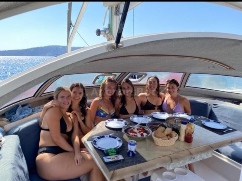 Santorini Private Catamaran Cruise with Meal & Drinks