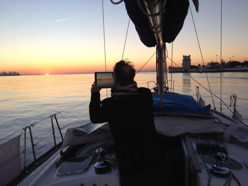 Sunset 2 hour shared boat tour in Lisbon