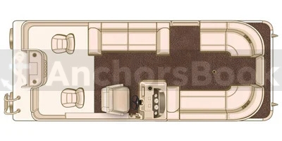 14 PASSENGER 23 FEET PONTOON WITH 150HP ENGINE