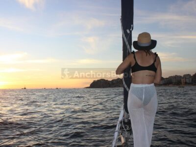 Los Cabos Sunset Catamaran Cruise with Open Bar & Light Snack
